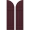 Ekena Millwork Americraft 4-Board (2 Batten) Wood Joined Board-n-Batten Shutters w/ Arch Top, ARW101BQ414X77WRH, PR ARW101BQ414X77WRH - alternate 1